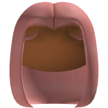 PG' ୨୧ sleek middle part bob (Pink)