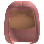 PG' ୨୧ sleek middle part bob (Pink)