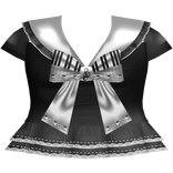 piano black gothic sailor ruffled lace bow uniform