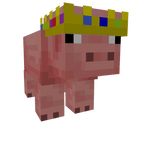 Pig With Crown Shoulder - Minecraft