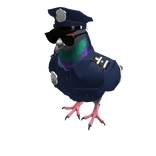 Pigeon Cop - Right Shoulder Pet