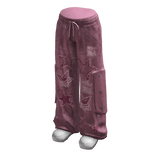 Star Baggy Cargos w/ Sneakers (Pink)