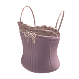 Corset Top with Bow (Pink)