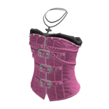 Studded Buckle Corset Top (Pink)