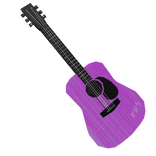 Pink Acoustic Guitar (RRS)