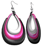 Pink & Black 2000s Harajuku Ear Hoops Y2K