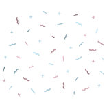 ♡ pink & blue birthday confetti aura