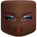 Pink & Blue Glitter Zara Midnight Sun Makeup Face