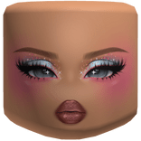 Pink & Blue Glitter Zara Midnight Sun Makeup Face