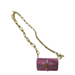 PINK AND GOLD GG CLUTCH