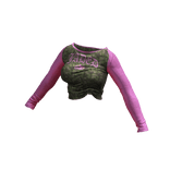 ʚ♡ɞ Pink and Green Longsleeve Graphic Tee