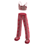 Pink and Red Cute strawberry Pajama 