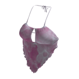 Pink and White Bandana Halter Top