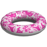 Pink & White Floral Pool Floaty