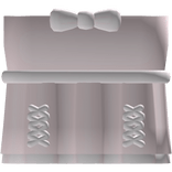  ♡꒰ pink and white ruffle dress with bow 