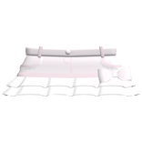 ♡꒰ pink and white ruffled mini skirt