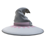 Pink and White Witch Hat