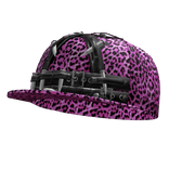 Pink Animal Print Scene Emo Tilted Bullet Cap