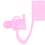 Pink Atom Eve Minigun Construct Invincible