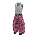 Pink Baggy Camo Streetwear Outfit / 01
