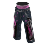 Pink Baggy Jeans with Chain