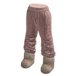 Pink Baggy Pants w/ Furry Boots