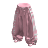 Pink baggy track pants