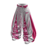 Pink Baggy Zipper Jeans BOEVI