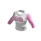 pink baseball tee
