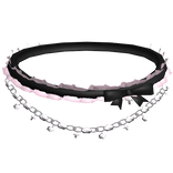 pink black van cleef doll choker lace ruffled