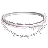 pink black van cleef doll choker lace ruffled