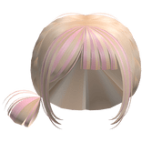 pink blonde jirai kei side bun braid pastel hair