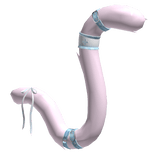 Pink Blue Ribbon Nurse Cat Tail