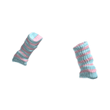 Pink Blue Striped Easter Arm Warmers