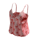 Pink Bow Pajama Top