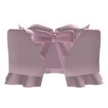 Pink Bow Ruffle Capelet