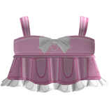 Pink Bow Ruffle Dress Y2K Cute Aesthetic
