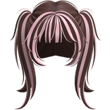 pink brown jirai kei pastel goth messy pigtails