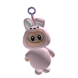 Pink Bunny Elf Monster Keychain