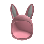 Pink Bunny Hooded Mask