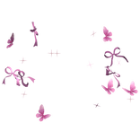 Pink Butterflies Bows and Sparkles Cute Aura ✿
