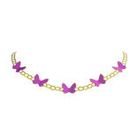 Pink Butterfly Necklace 3.0 Gold