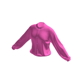 Pink button up blouse