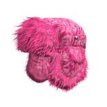 pink camo chunky fluffy fur ushanka