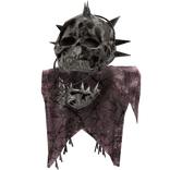 Pink Camo Skull Scarf Gothic Shoulder Left