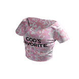 Pink Camo Summer Crop Top Print