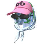 Pink Cap w/ Head Scarf Wrap 🫐