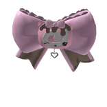 ♡ Pink cat roll cake bow cutecore