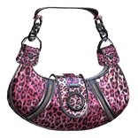 Pink Cheetah Black Y2K 2000 Luxury Designer Purse