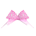 Pink Cheetah Print Cheer Bow